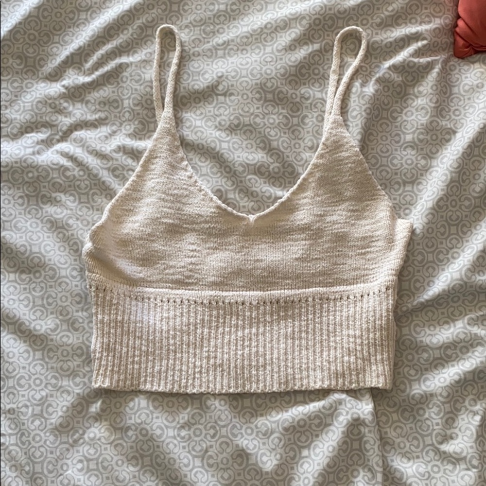 Knit crop top